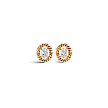 Oval Solitaire Diamond Earrings | (0.50 ct) |Ekatra Jewels