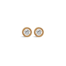 Round Solitaire Diamond Earrings | (0.50 ct) | Ekatra Jewels