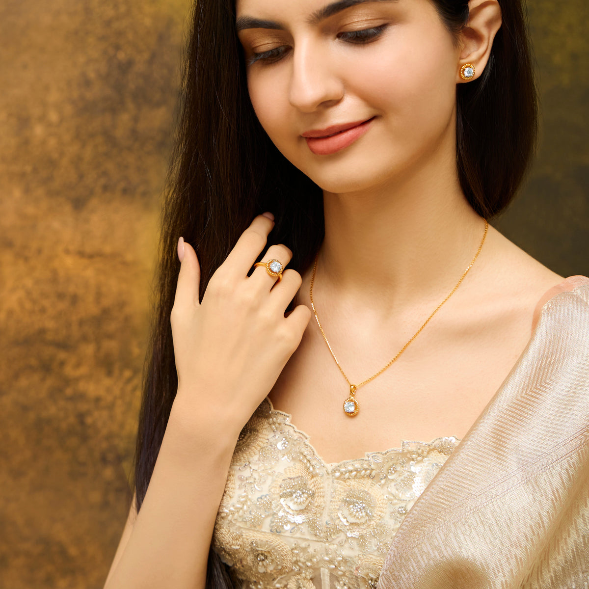Round Solitaire Diamond Set | (1.50 ct) | Ekatra Jewels