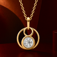 Divine Roots Solitaire Diamond Pendant