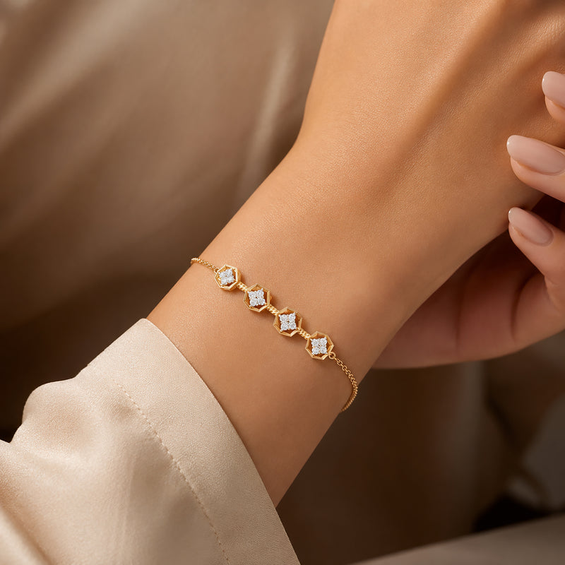 Diamond Diaries Nexus Frame Diamond Bracelet