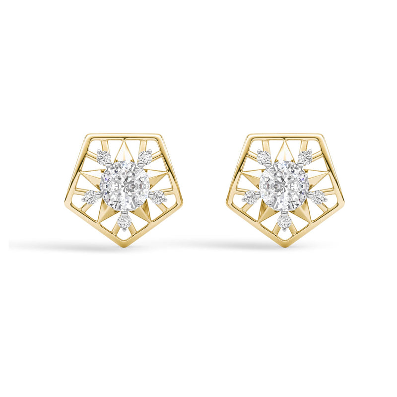 Sacred Geometry Eternal Axis Studs