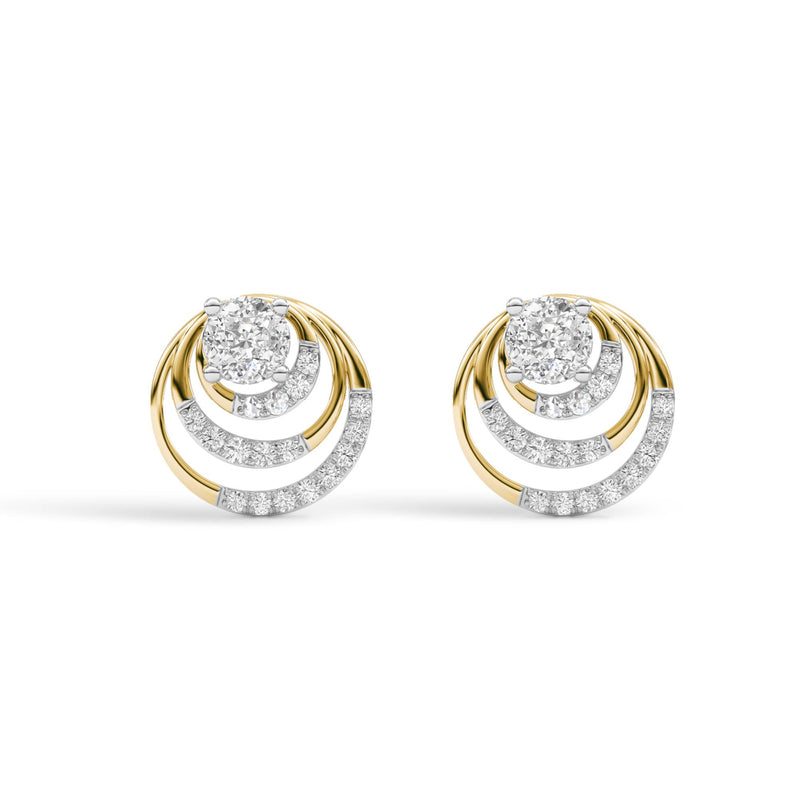 Universe In Motion Solitaire Diamond Earring