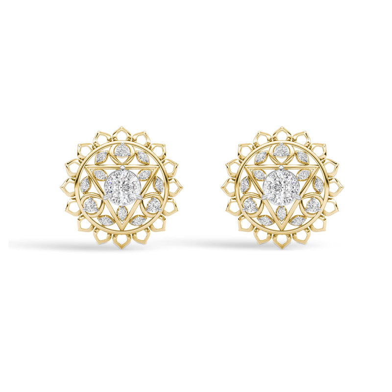 Chakras Harmony Dome Studs