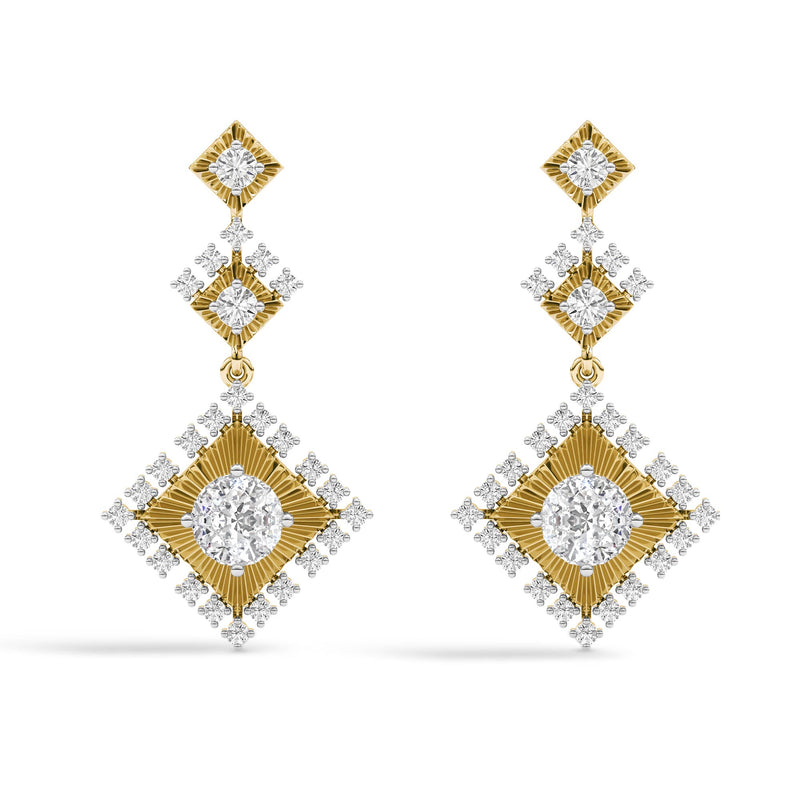 Sacred Geometry Serenity Facet Studs