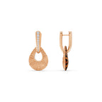 Rose - BIS hallmarked gold earrings by Ekatra Jewels