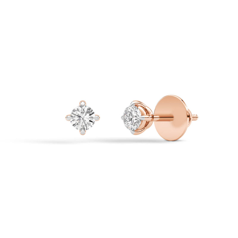 Diamond Diaries Lune Arc Stud Earrings