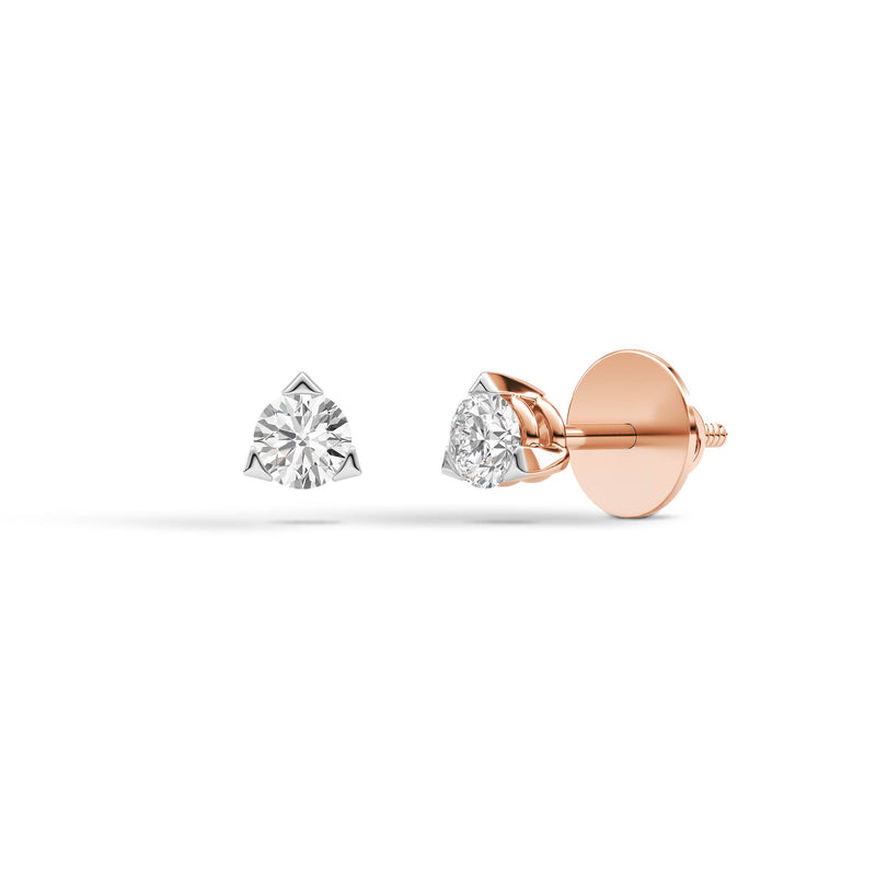Diamond Diaries Zenith Facet Stud Earrings