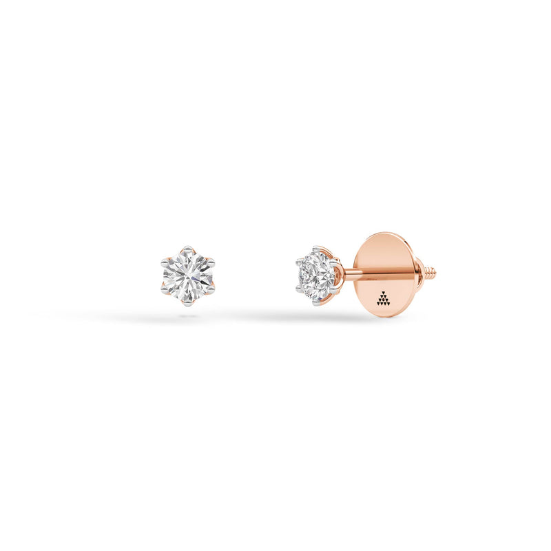 Diamond Diaries Calyx Halo Stud Earrings