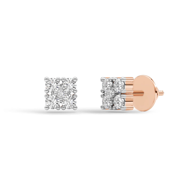Diamond Diaries Mirage Halo Stud Earrings