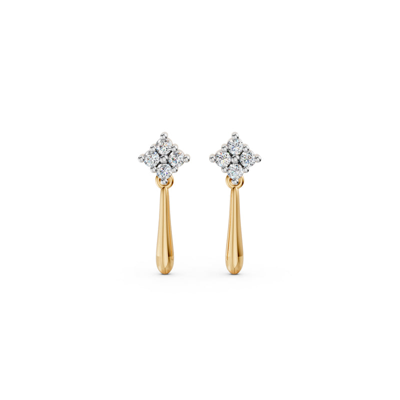 Diamond Diaries Glide Arc Drop Earrings