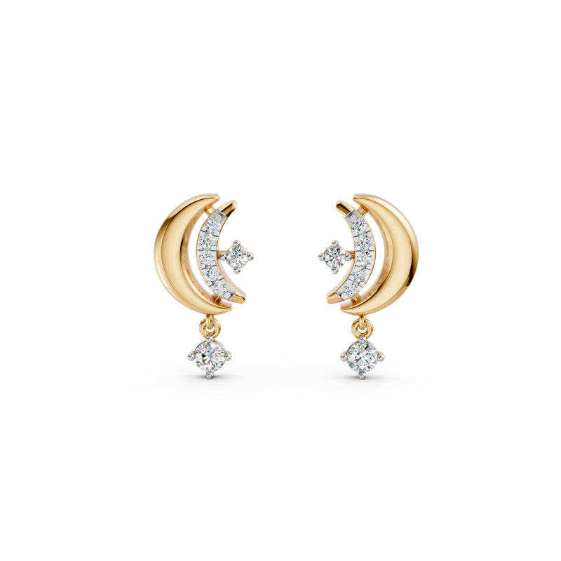Diamond Diaries Celestial Orbit Drop Earrings