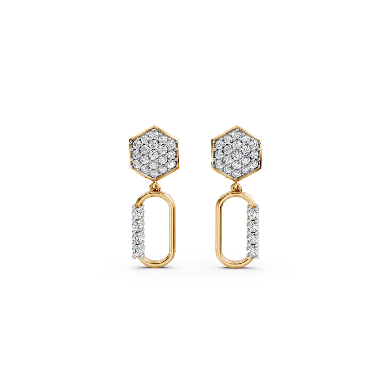 Diamond Diaries Eternal Flux Drop Earrings