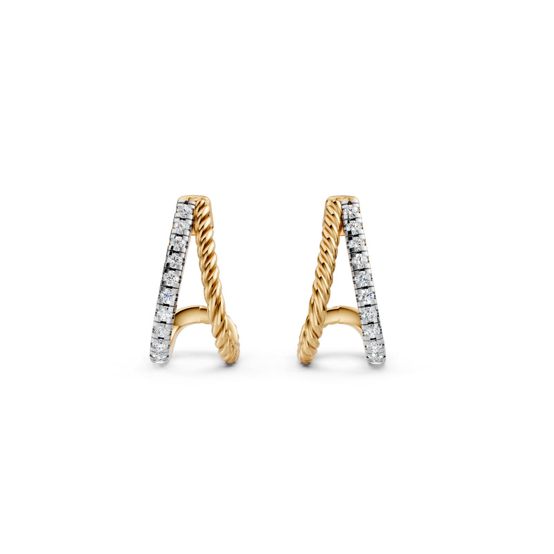 Diamond Diaries Serenity Glide Hoop Earrings