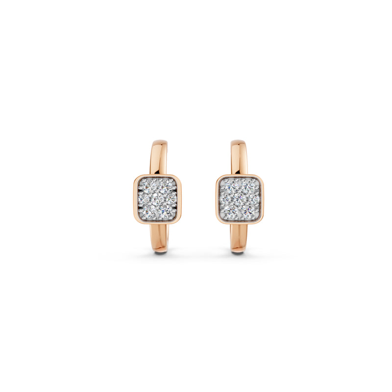 Diamond Diaries Axis Vault Hoop Earrings