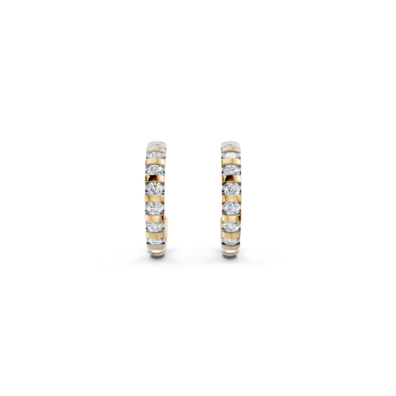 Diamond Diaries Whisper Dome Hoop Earrings