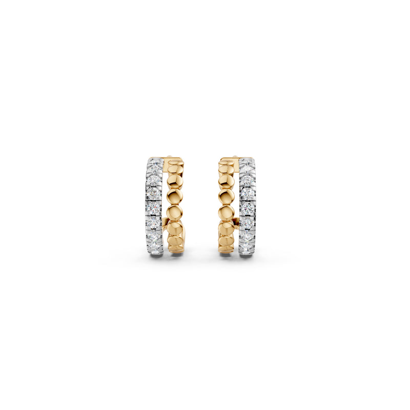 Diamond Diaries Orbit Halo Hoop Earrings