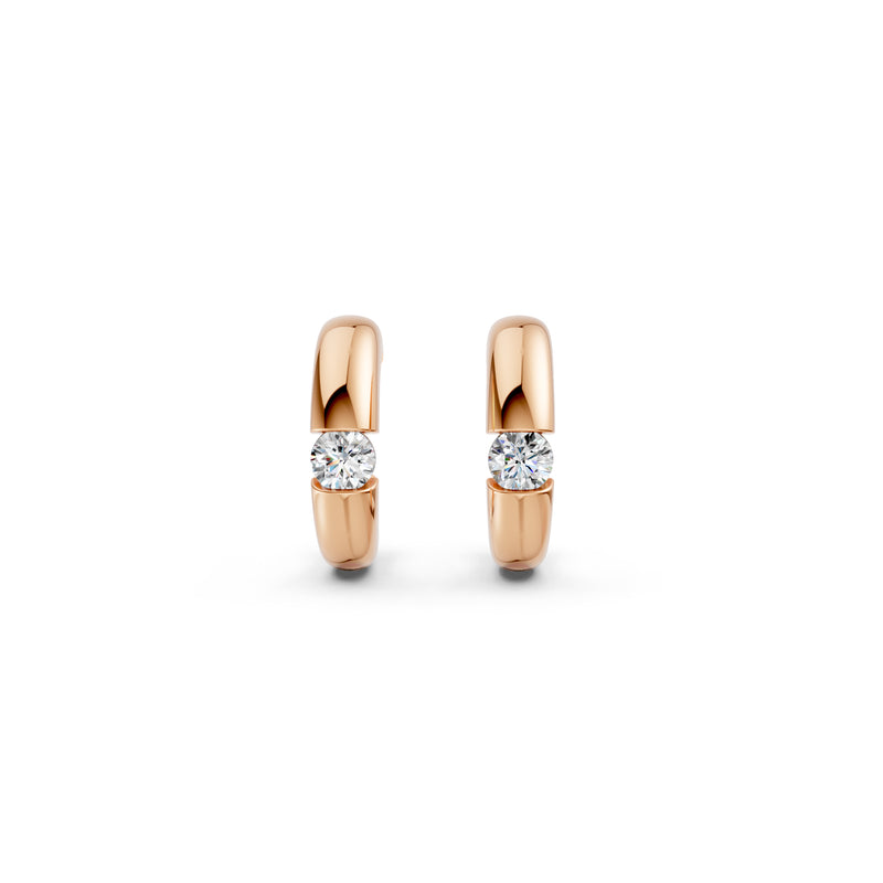 Diamond Diaries Tension Nexus Huggie Earrings