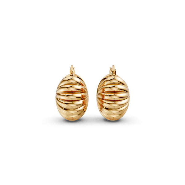 Oh My Gold Aura Ripple Earrings