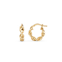 Oh My Gold Crescent Duet Hoop Earrings