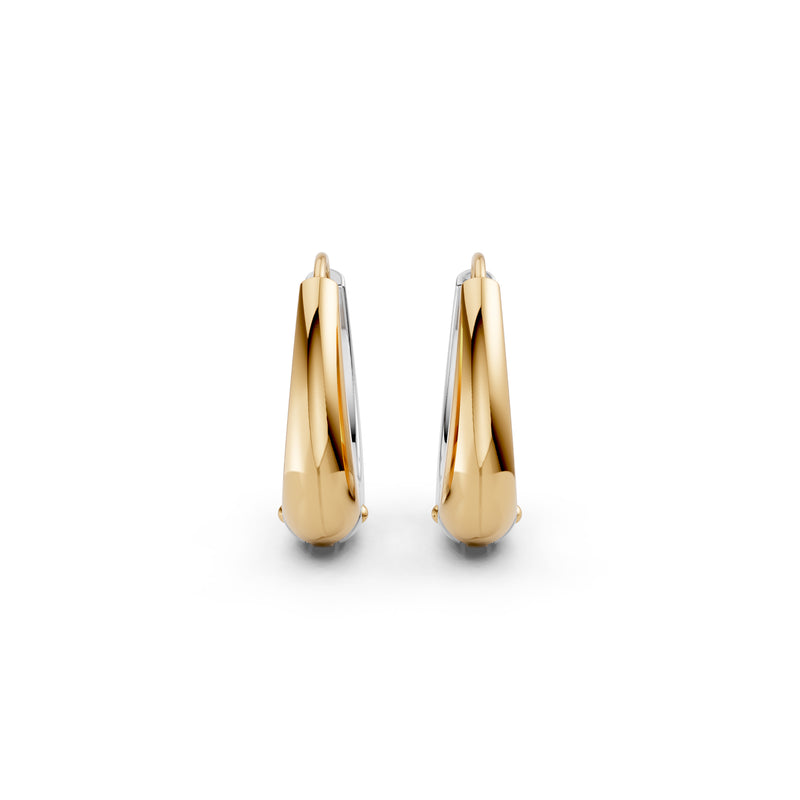 Oh My Gold Molten Chevron Hoop Earrings