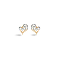 Heart Shaped Lab Grown Diamond Earring | Lightweight | Ekatra