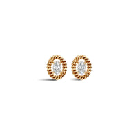 Oval Solitaire Diamond Earrings | (0.50 ct) |Ekatra Jewels
