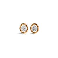 Oval Solitaire Diamond Earrings | (1.00 ct) | Ekatra Jewels