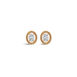 Oval Solitaire Diamond Earrings | (1.00 ct) | Ekatra Jewels