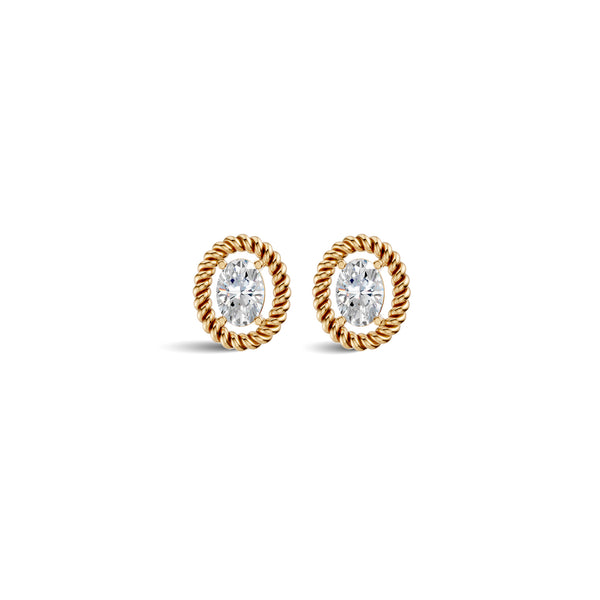 Oval Solitaire Diamond Earrings | (1.50 ct) | Ekatra Jewels