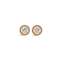 Round Solitaire Diamond Earrings | (1.00 ct) | Ekatra Jewels