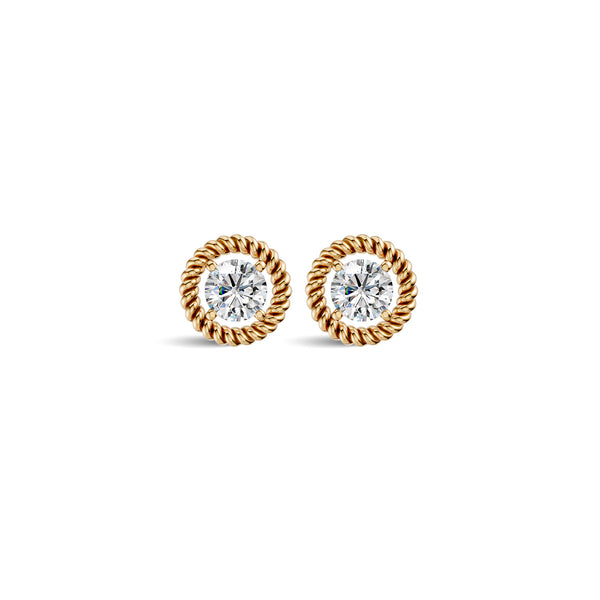 Round Solitaire Diamond Earrings | (1.50 ct) | Ekatra Jewels