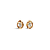 Pear Solitaire Diamond Earrings | (0.50 ct) | Ekatra Jewels