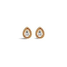 Pear Solitaire Diamond Earrings | (0.50 ct) | Ekatra Jewels