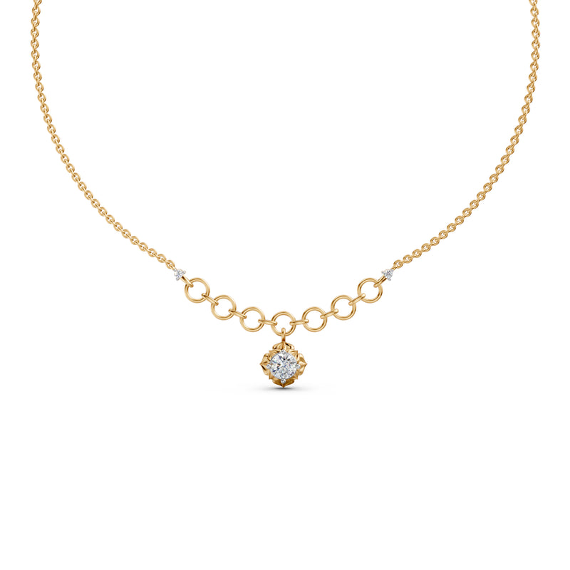 Diamond Diaries Aura Emblem Diamond Necklace
