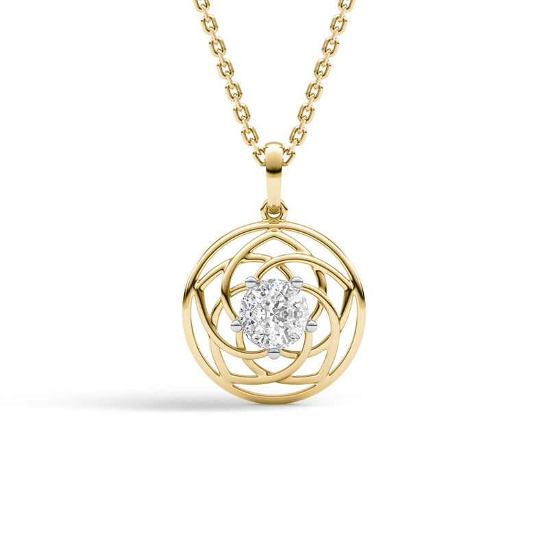 Sacred Geometry Infinite Facet Pendant