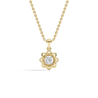 Chakras Solitaire Diamond Pendant