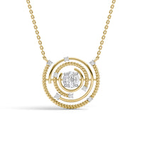 Universe In Motion Solitaire Diamond Pendant