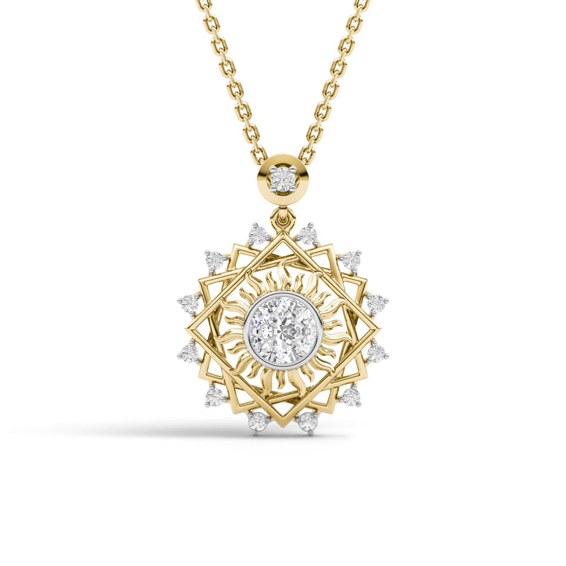 Sacred Geometry Confidence Meridian Pendant