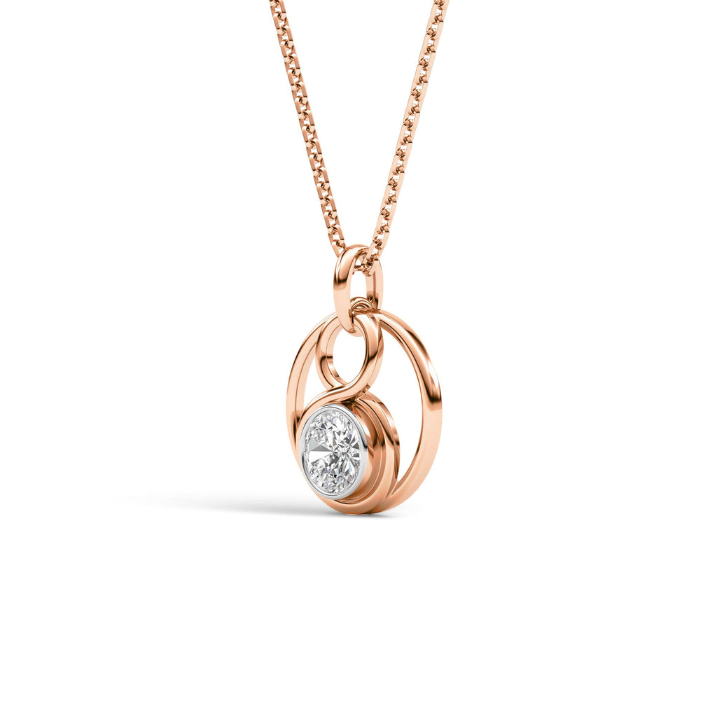 Divine Roots Divine Roots Solitaire Pendant 0.72ct | Lab Grown Diamond Pendant ...