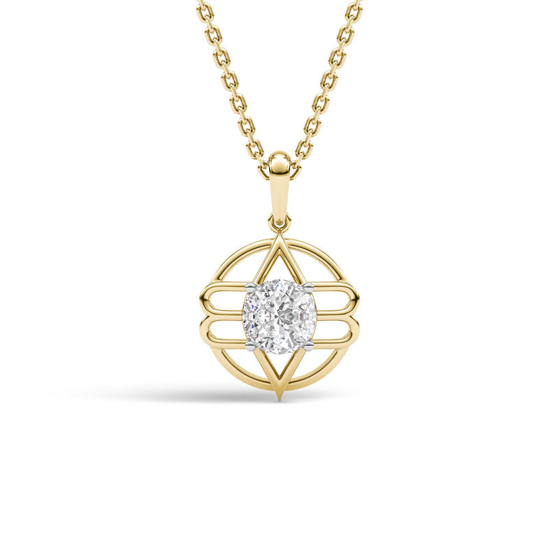 Divine Roots Petal Arc Pendant