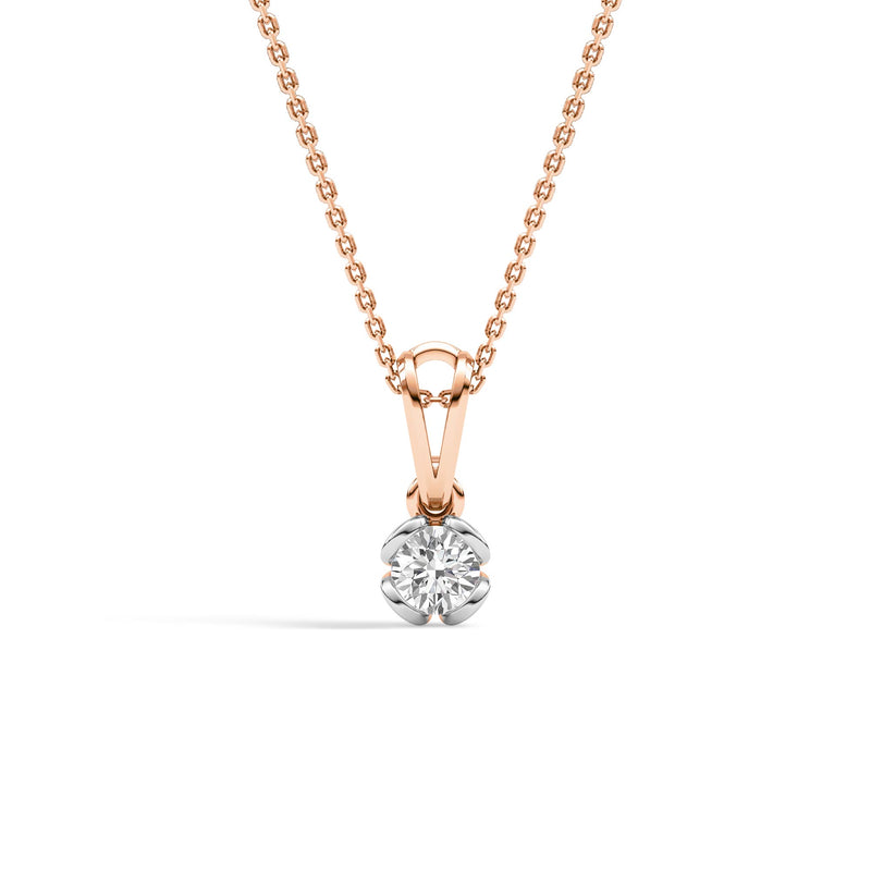 Diamond Diaries Botanical Aura Solitaire Pendant