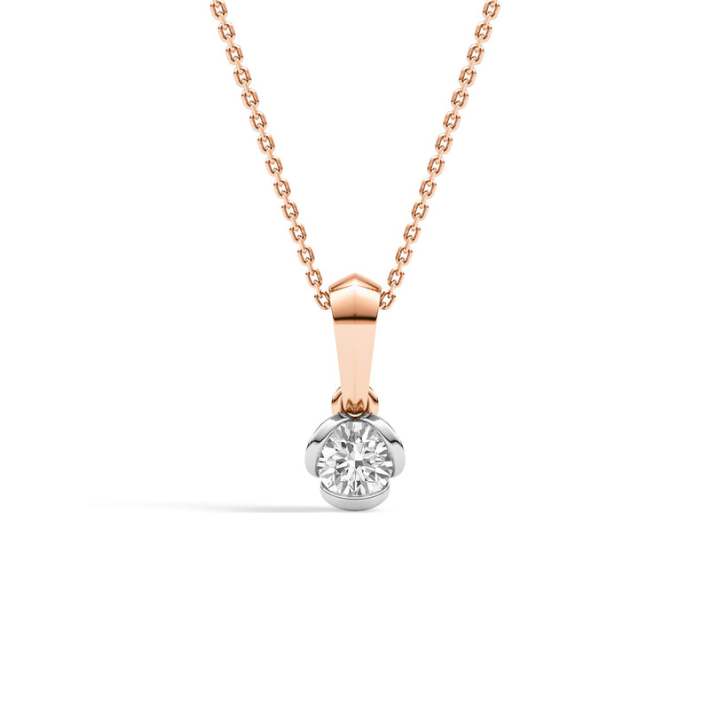 Diamond Diaries Triad Bloom Solitaire Pendant
