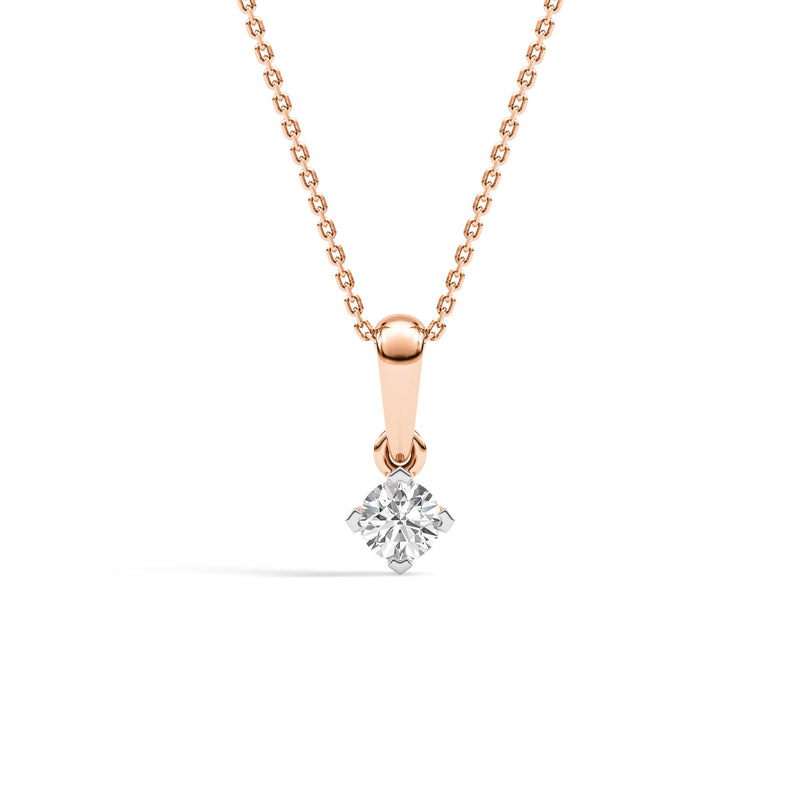 Diamond Diaries Summit Ridge Solitaire Pendant