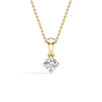 Diamond Diaries Cubic Frame Solitaire Pendant
