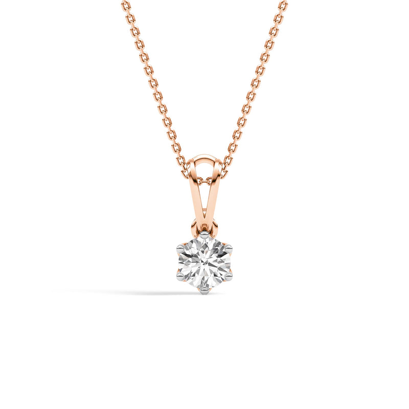 Diamond Diaries Nectar Halo Solitaire Pendant