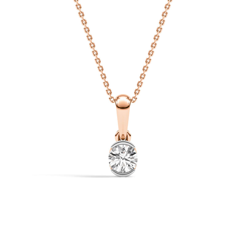 Diamond Diaries Moon Motion Solitaire Pendant