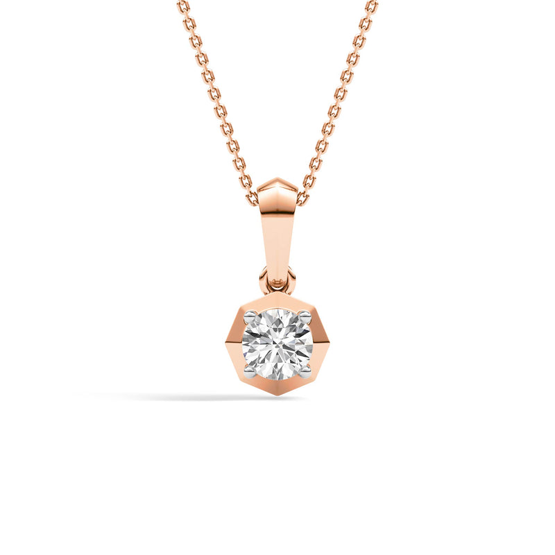 Diamond Diaries Sacred Matrix Solitaire Pendant