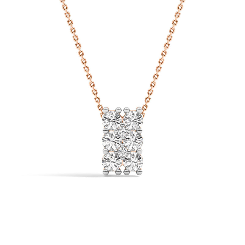 Diamond Diaries Verdant Portal Solitaire Pendant
