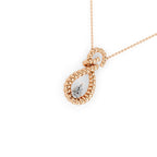 Rose - Gold pendant close-up by Ekatra Jewels